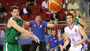 Lietuvos U-19 rinktinės akistata su serbais