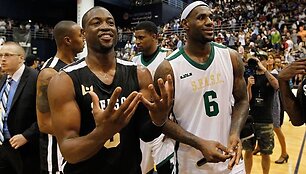 Dwayne'as Wade'as ir LeBronas Jamesas
