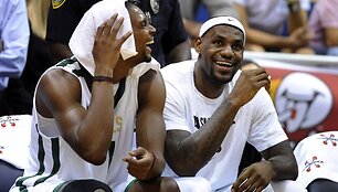 Chrisas Boshas ir LeBronas Jamesas