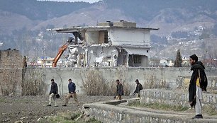 Griaunamas Osamos bin Ladeno slėptuvės kompleksas Pakistane