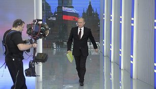 Ketvirtadienį Vladimiras Putinas 10 kartą kreipėsi į liaudį per TV