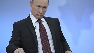 Ketvirtadienį Vladimiras Putinas 10 kartą kreipėsi į liaudį per TV