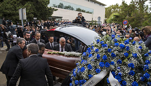 Montserrat Caballe laidotuvės Barselonoje