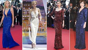 Sharon Stone su Roberto Cavalli suknele, Nicole Kidman su „Armani“ suknele, Bianca Balti su „Dolce&Gabbana“ suknele ir Kristin Scott Thomas su „Armani“ suknele