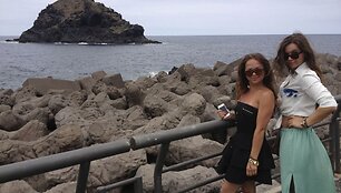 Ineta Puzaraitė ir Ieva Gervinskaitė Tenerifėje