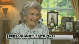 Karalienės Elizabeth II pusseserė Margaret Rhodes