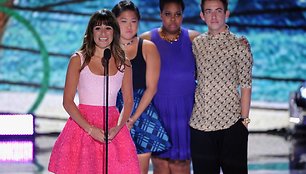 Lea Michele, Jenna Ushkowitz, Amber Riley ir Kevinas McHale'as