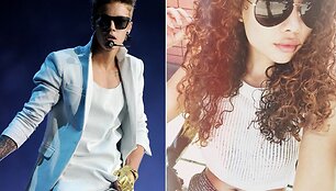 Justinas Bieberis ir Ashley Moore