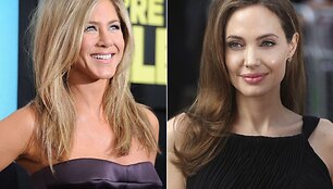 Jennifer Aniston ir Angelina Jolie