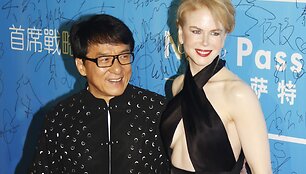 Kinų aktorius Jackie Chanas ir australų aktorė Nicole Kidman