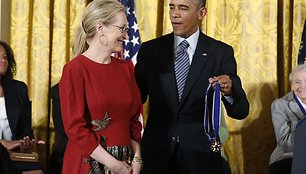 Barackas Obama ir Meryl Streep