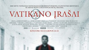 Siaubo filmo „Vatikano įrašai“ plakatas