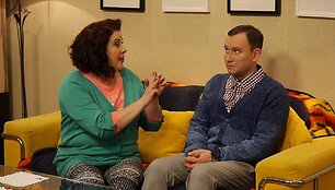 Larisa Kalpokaitė ir Julius Žalakevičius seriale &bdquo;Apie mus ir Kazlauskus&ldquo;
