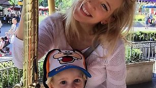 Luisana Lopilato su sūnumi Noah 