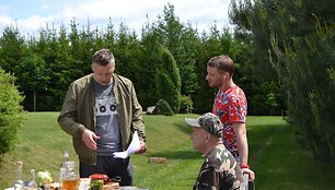 Artūras Orlauskas filmavimo aik&scaron;telėje
