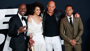 Tyrese'as Gibsonas, Nathalie Emmanuell, Vinas Dieselis ir Ludacrisas 