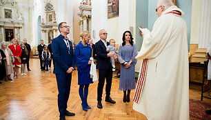 Aro Vėberio ir Martynos Kerbedytės sūnaus krik&scaron;tynos