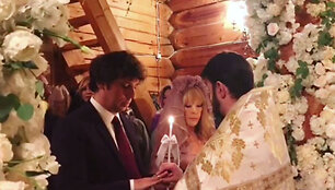 Bažnytinė Alos Pugačiovos ir Maksimo Galkino santuokos ceremonija