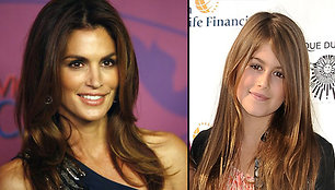 Cindy Crawford ir jos duktė Kaia Gerber