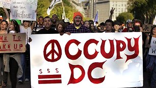 Protesto grupė &bdquo;Occupy DC&ldquo; (&bdquo;Užimkite Kolumbijos apygardą&ldquo;)