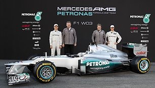 „Mercedes W03“ bolido pristatymas