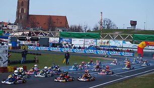 Kartingo varžybų Lenkijoje startas