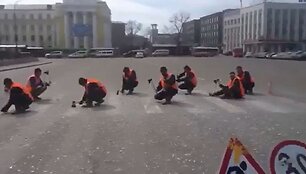 Rusijoje naikinama pėsčiųjų perėja