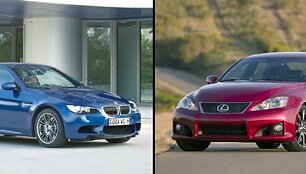 BMW M3 ir &bdquo;Lexus IS-F&ldquo;