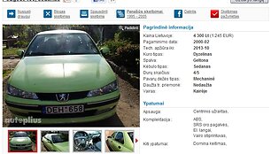 &bdquo;Peugeot 406&ldquo; skelbimas
