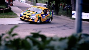 „300 lakes rally“ greičio ruožai mieste