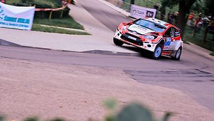 „300 lakes rally“ greičio ruožai mieste