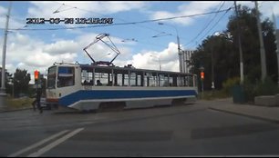 Tramvajus „numuša“ bėgiką