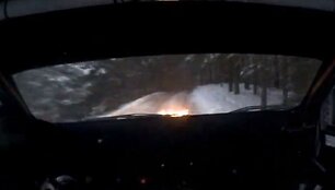 Ramūno Čapkausko ir Tomo &Scaron;ipkausko automobilio vidus