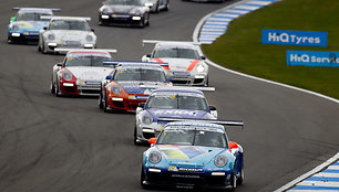 „Porsche Carrera Cup“ lenktynės Doningtono parko trasoje