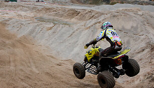 Motociklų &bdquo;Cross country&ldquo; varžybos Biržų raj., Paąžuolės žvyro karjere
