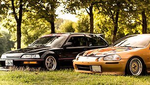 &bdquo;Chill'n'Grill&ldquo; renginio dalyviai &ndash; &bdquo;Honda Civic&ldquo; ir &bdquo;CRX Del Sol&ldquo;