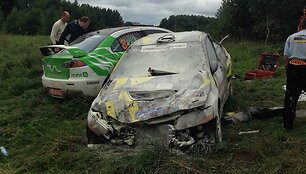 Raulio Jeetso/Andruso Toomo ir Aleksejaus Mersiyanovo/Georgijaus Tro&scaron;kino ekipažų avarija