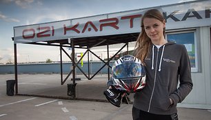 Agnė Vičkačkaitė-Lauciuvienė „Ozi Kart“ kartodrome