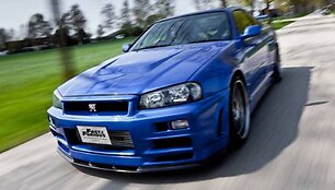 &bdquo;Nissan Skyline GTR34&ldquo; i&scaron; filmo &bdquo;Greiti ir įsiutę&ldquo;