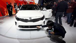 „KIA Optima“ pristatymas Niujorko automobilių parodoje