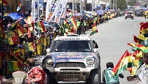 Dakaro dalyvių paradas Bolivijoje