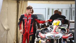 Lietuvos kartingo čempionato varžybos Anyk&scaron;čių kartodrome