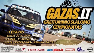 Gazas.lt greituminio slalomo skrajutė