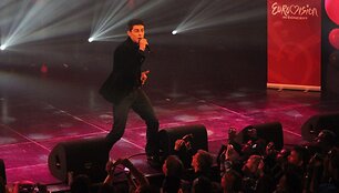Donatas Montvydas pasirodė pristatomajame &bdquo;Eurovizijos&ldquo; koncerte Amsterdame 