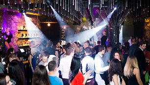 Vakarėlio klube &bdquo;Mojo Lounge&ldquo; Vilniuje akimirka