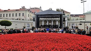 Tarptautinės muzikos dienos &scaron;ventės Vilniuje akimirka