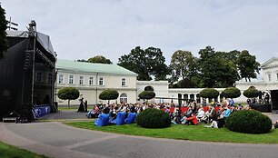 Tarptautinės muzikos dienos &scaron;ventės Vilniuje akimirka