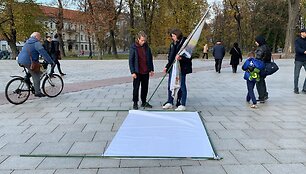 Protestuotojai prie&scaron; &Scaron;eimų sąjūdį