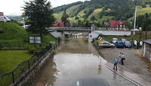 Potvynis Zakopanėje, Lenkijoje