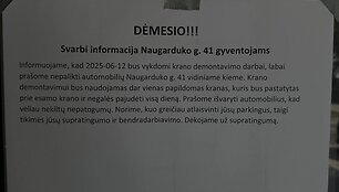 Nelegalios pastate Naugarduko g. 41, Vilniuje